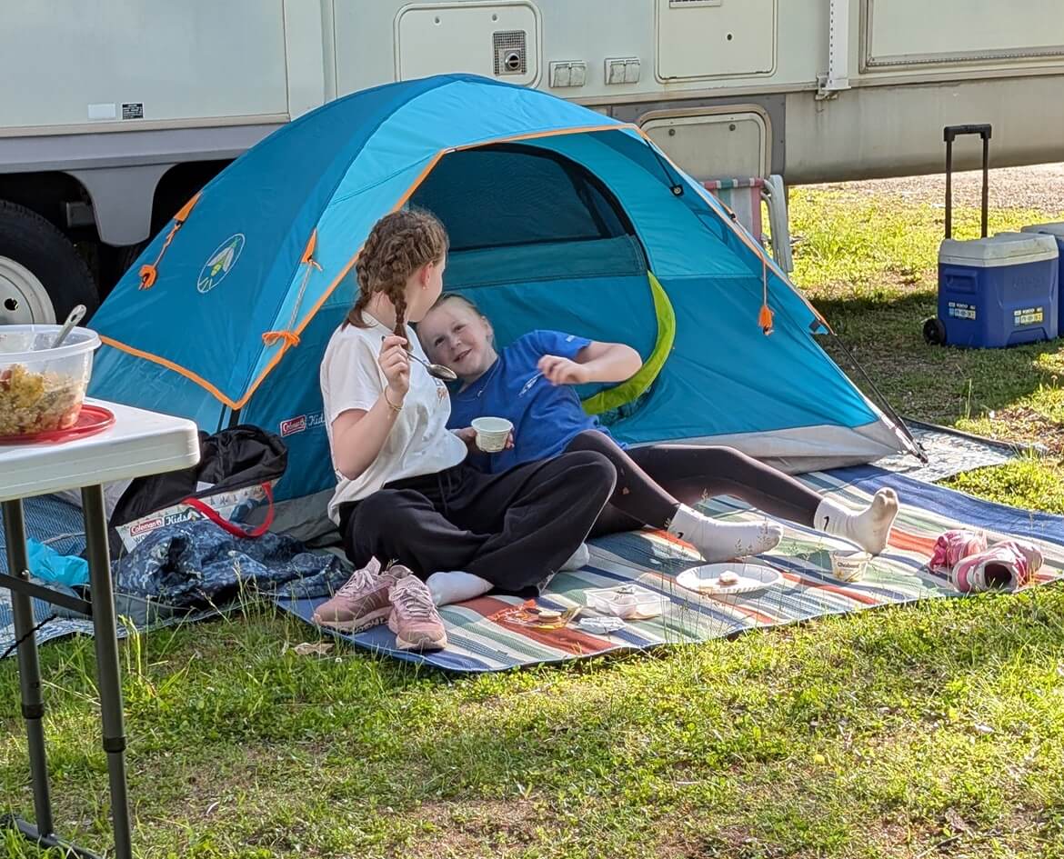 S25 Kids in small tent